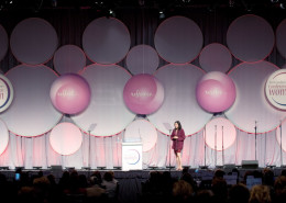 A 3000 person conference stage set