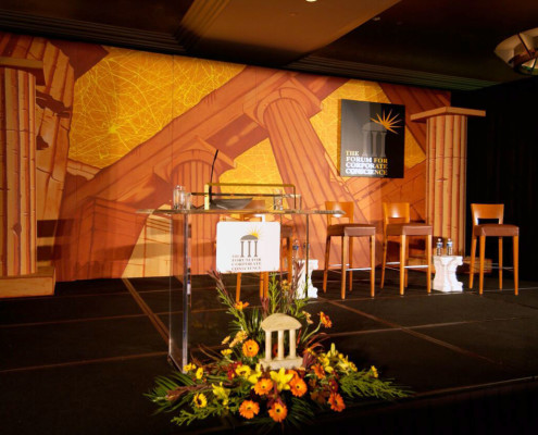 Custom stage build for a conference for CEO’s, thought leaders and strategist from around the country.