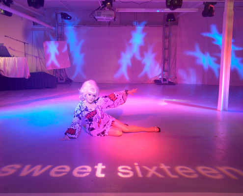 The inimitable drag queen DJ – Lady Bunny, kept the crowd on the dance floor all night long with a great mix of disco hits and modern house music at this milestone celebration.