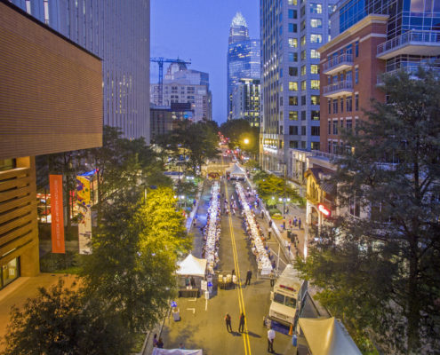 A street closure made for an epic annual community dinner.