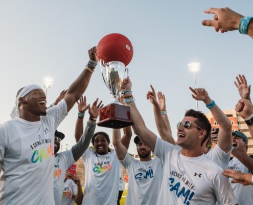 All smiles for the champions at this annual outdoor tournament.