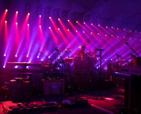 An epic light show set the tone during a national artist performance at this milestone celebration.
